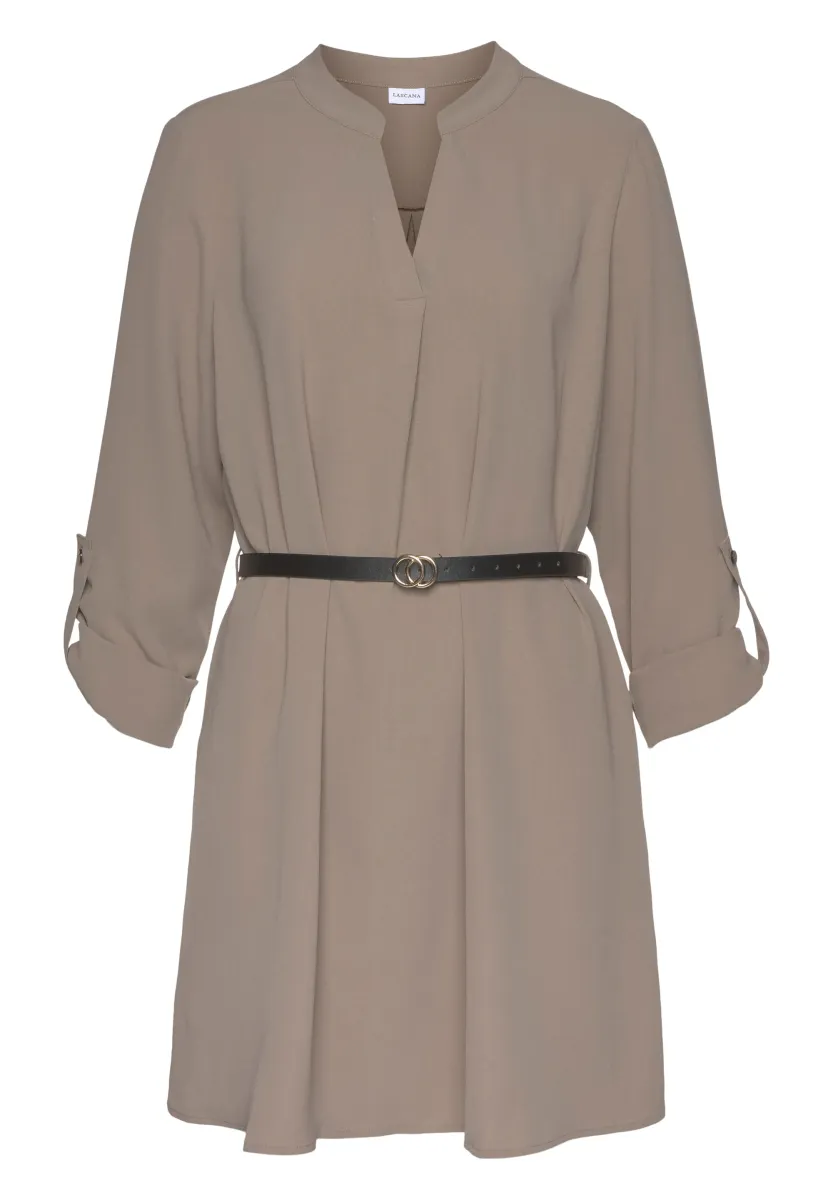 Freizeitkleid - taupe