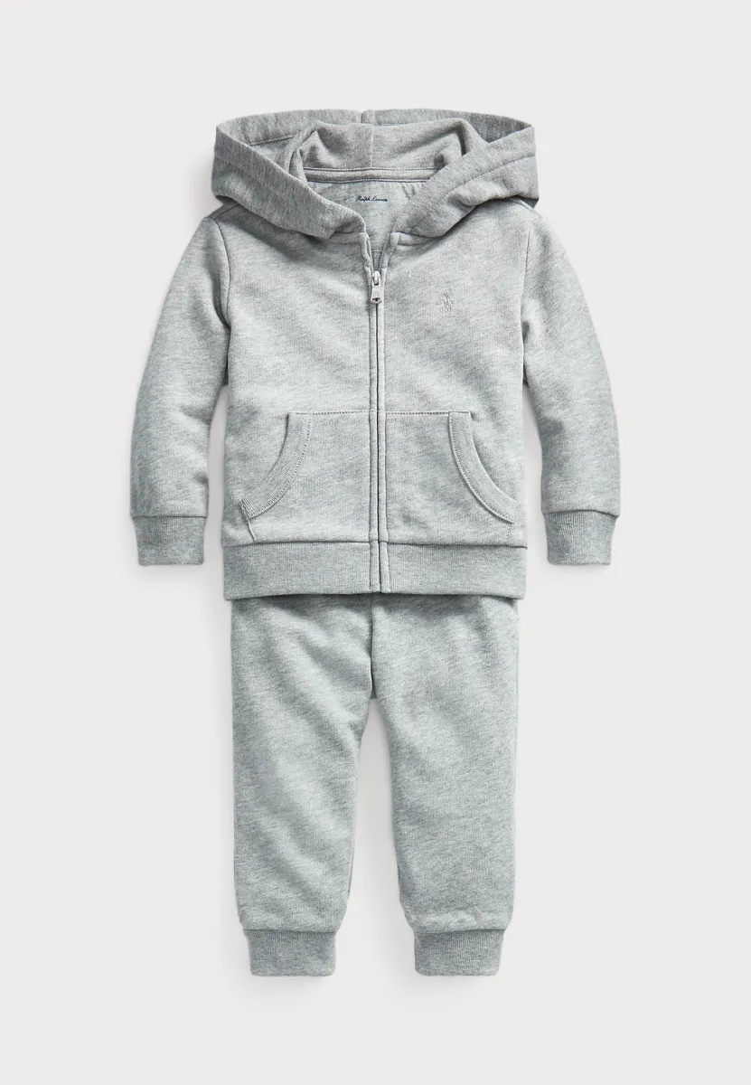 FRENCH TERRY HOODIE & TROUSER SET - Trainingsanzug - light grey heather