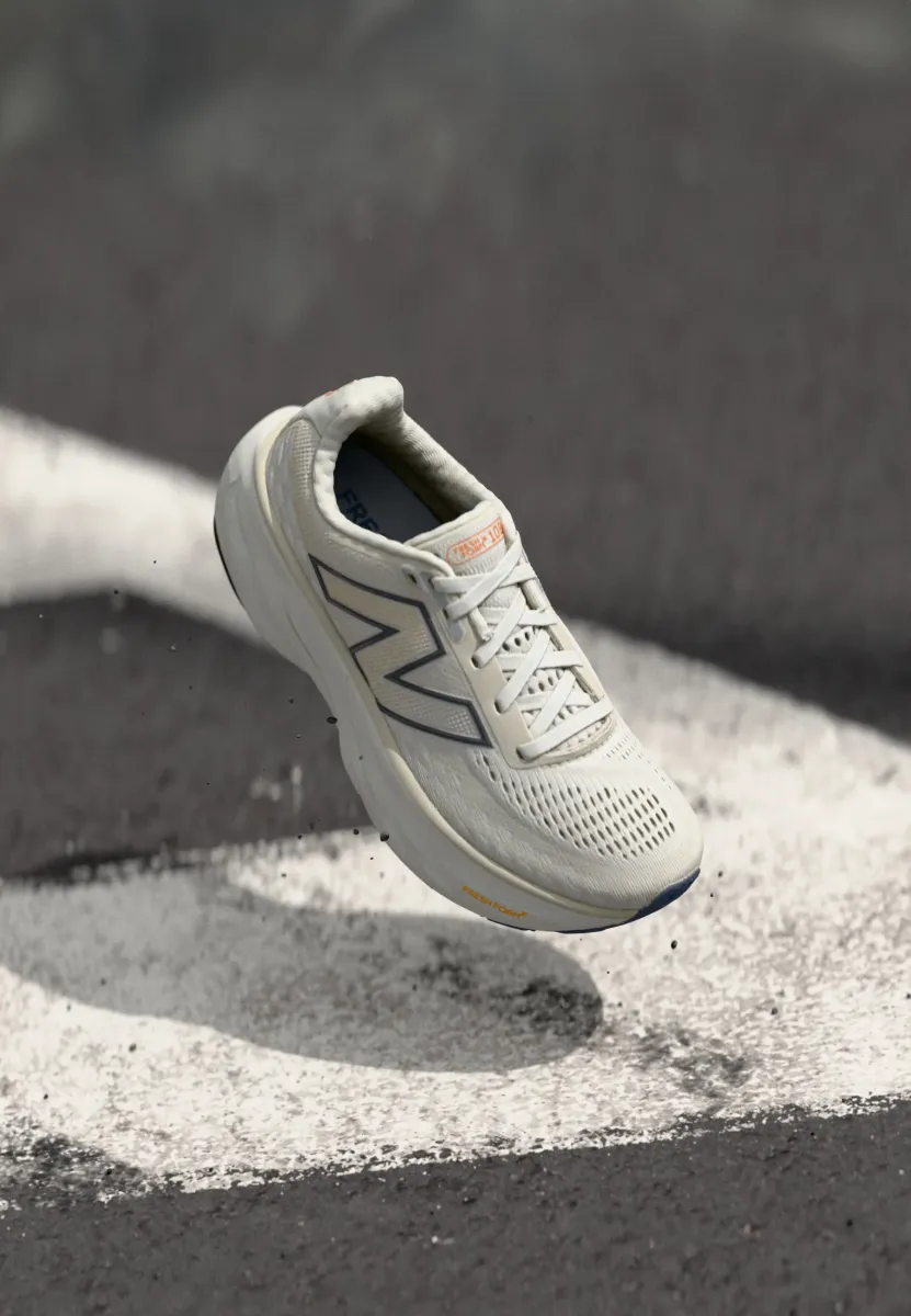 FRESH FOAM X 1080 - Laufschuh Straße - white/grey/blue