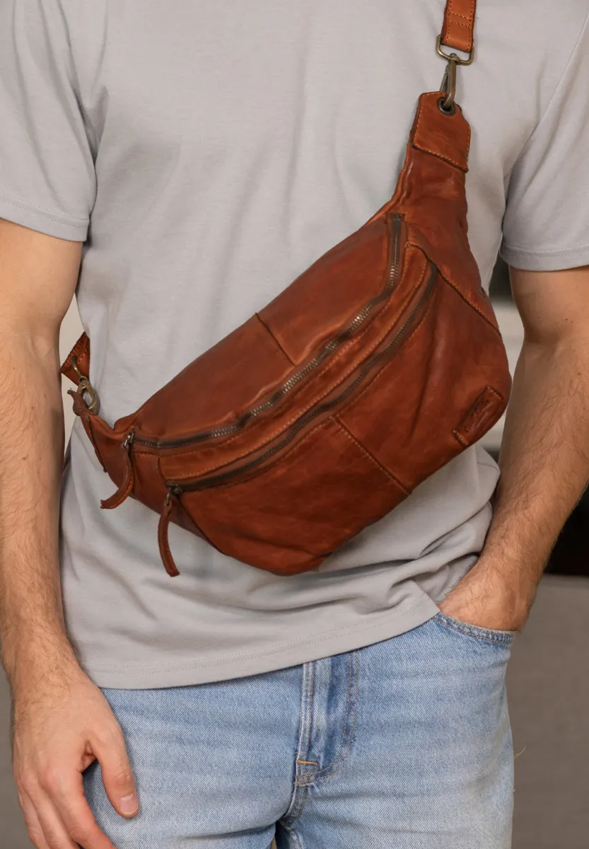 FREYA - Gürteltasche - cognac