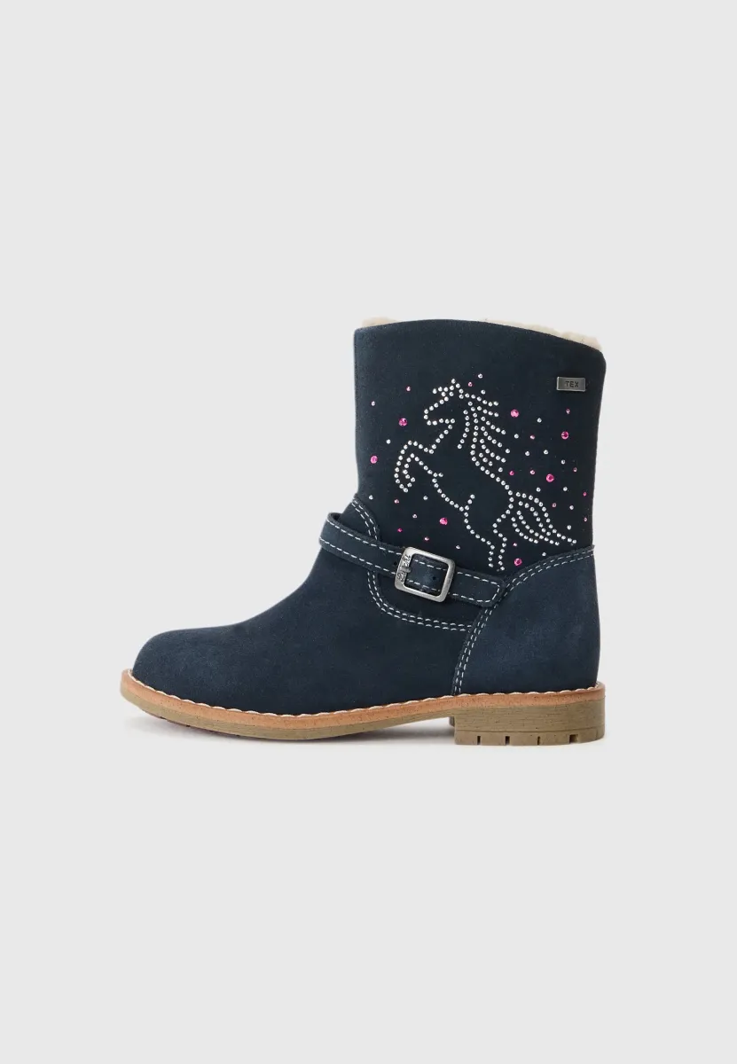 FREYA-TEX - Cowboy-/Bikerstiefelette - atlantic