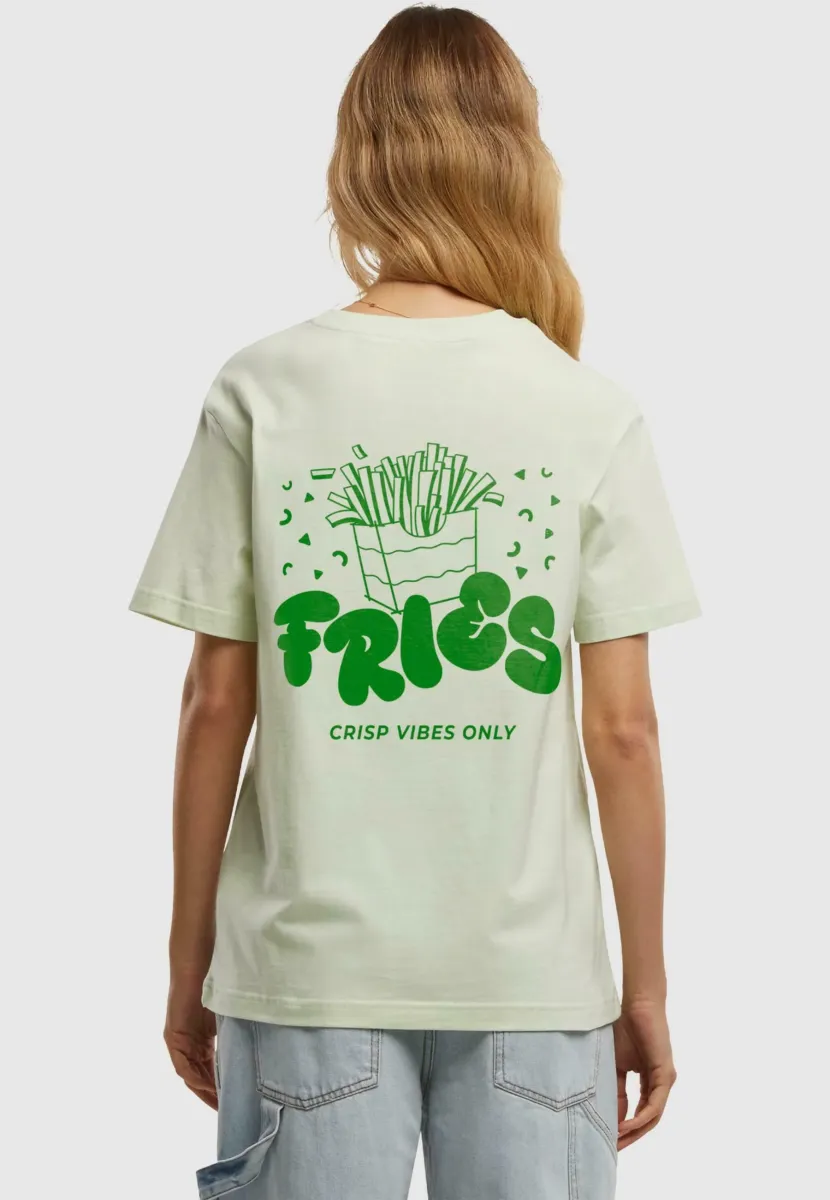 FRIES TEE - T-Shirt print - lightmint