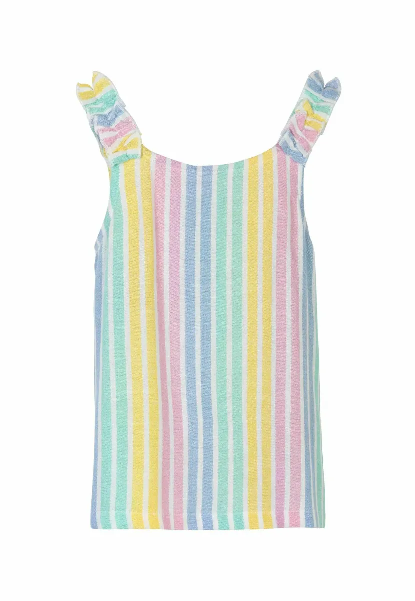 FRILLED GATHERED ON SLEEVE - T-Shirt print - multi