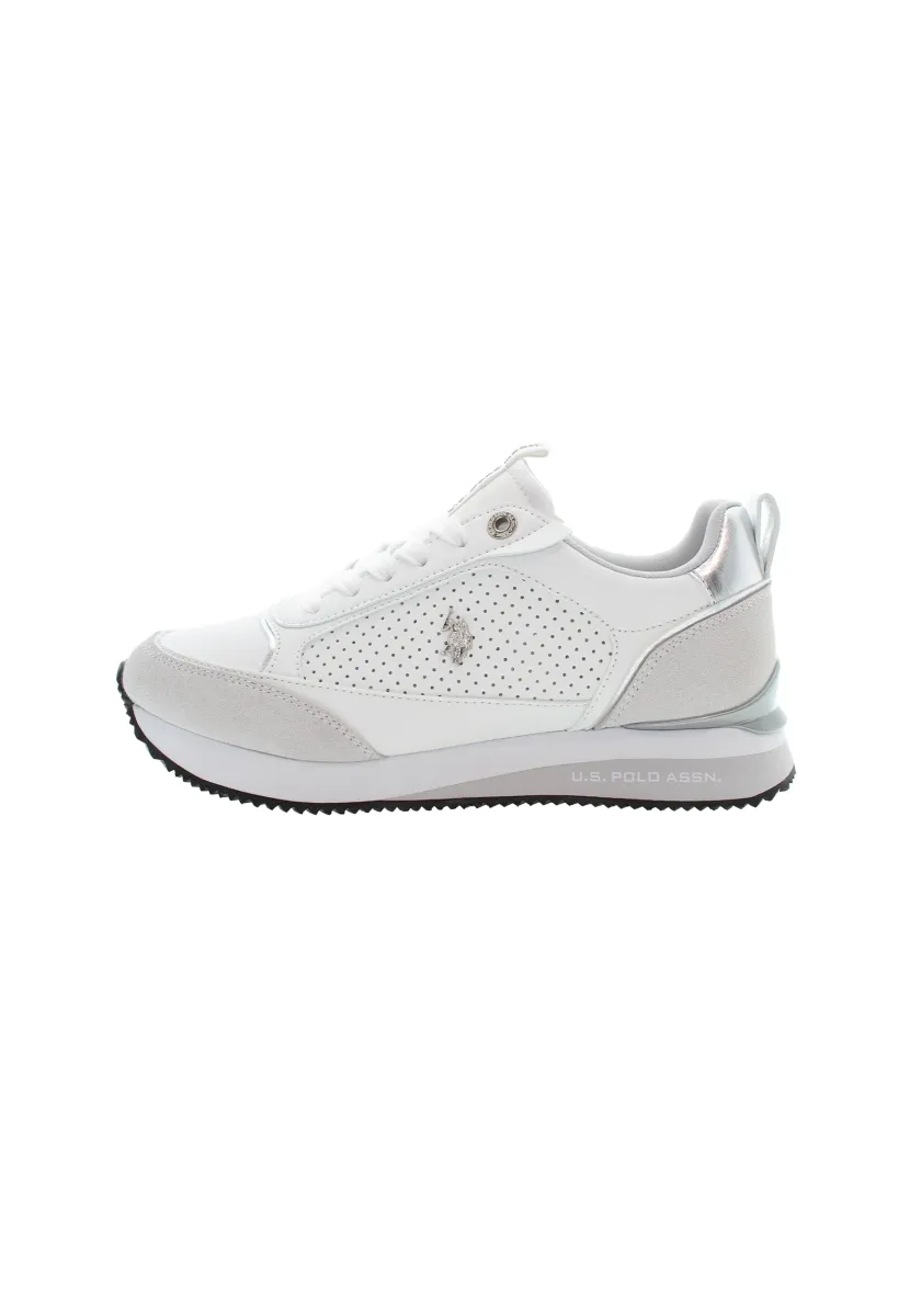 FRISBY - Sneaker low - white light grey silver