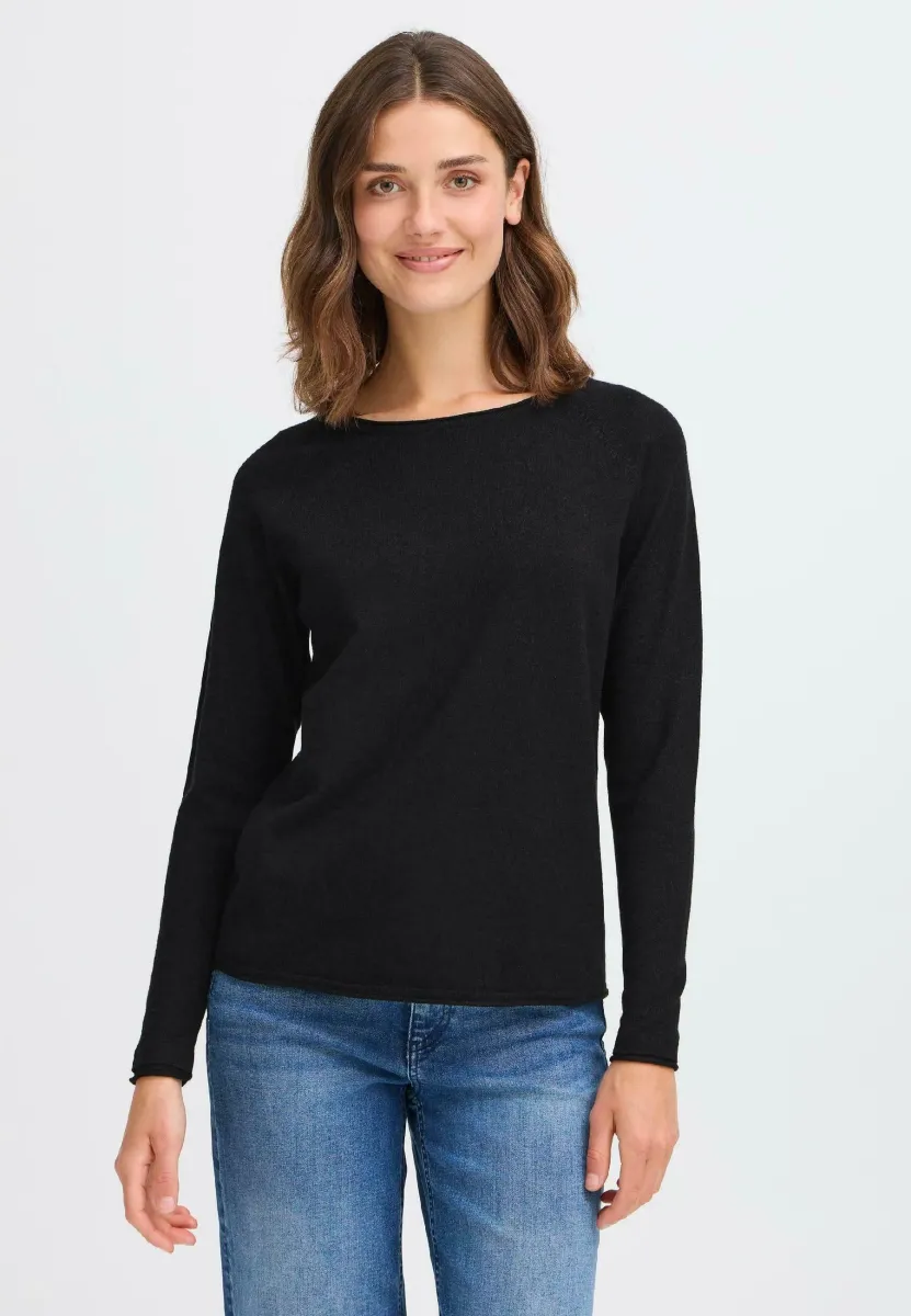FRKEANA - Strickpullover - black