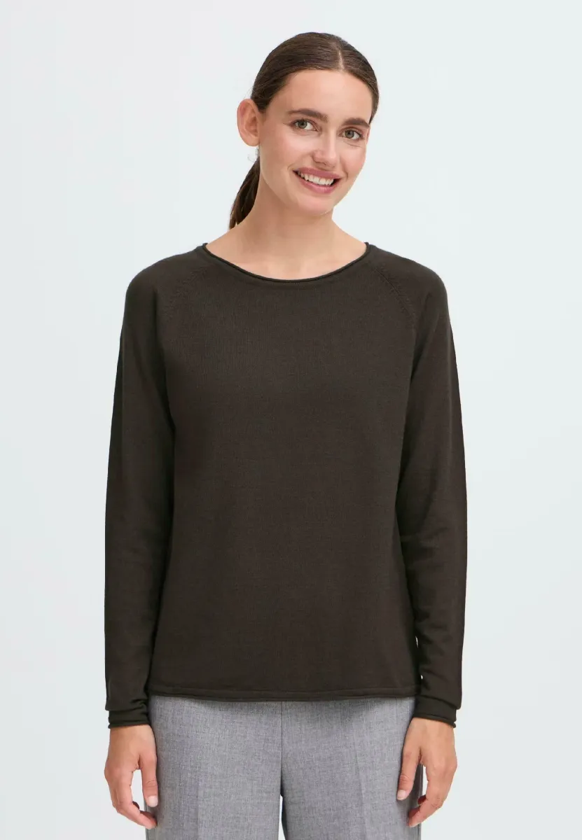 FRKEANA - Strickpullover - chocolate torte