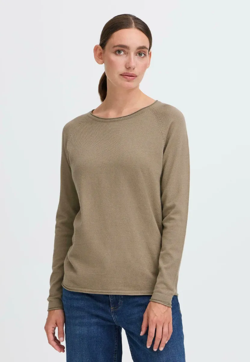 FRKEANA - Strickpullover - desert taupe