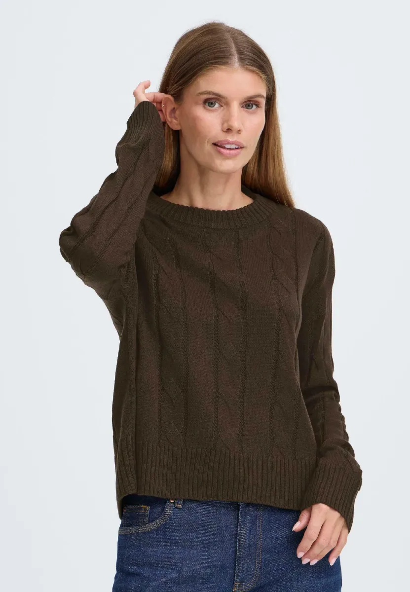 FRKIMNI - Strickpullover - chocolate torte