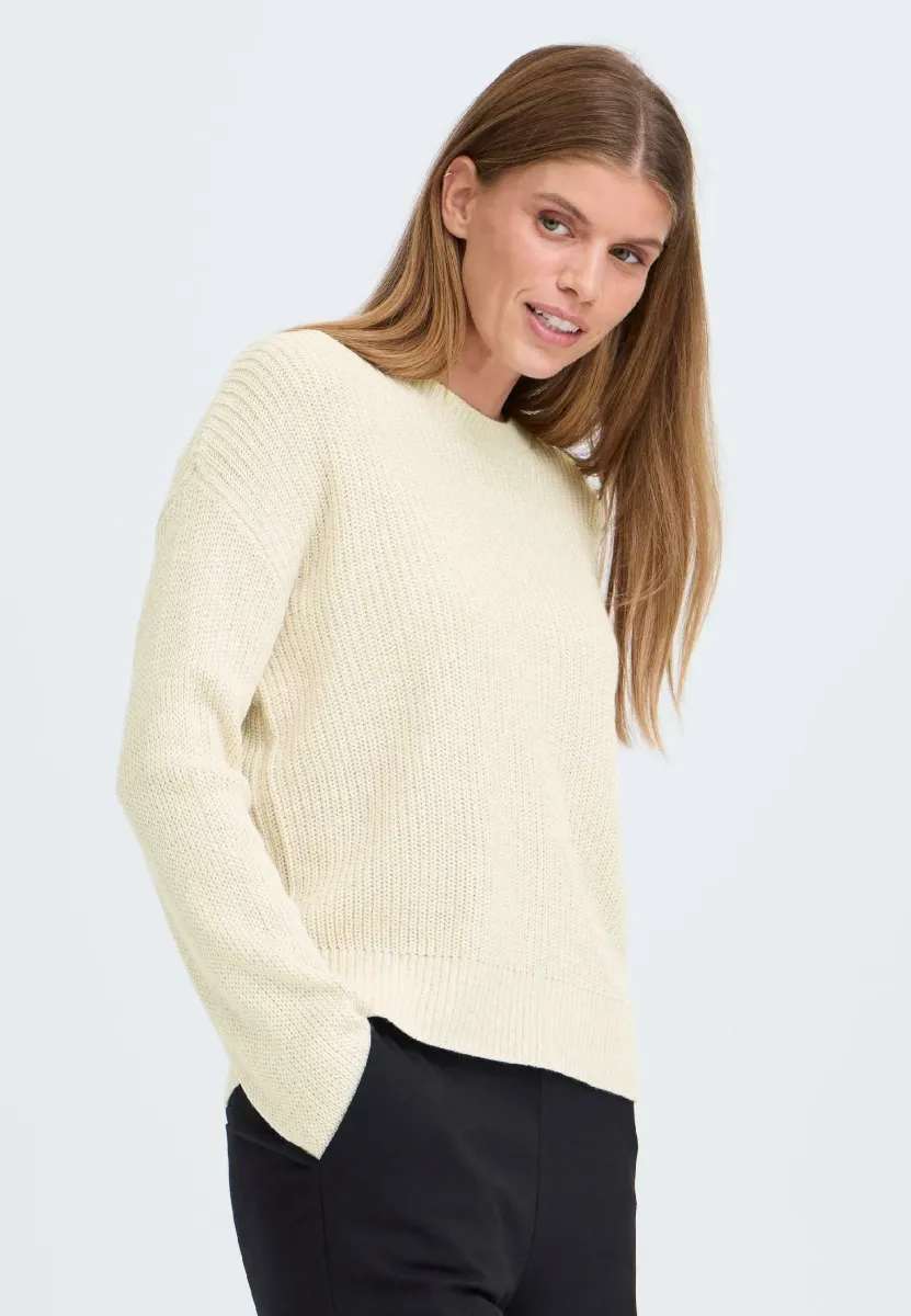 FRKIMNI - Strickpullover - pumice stone