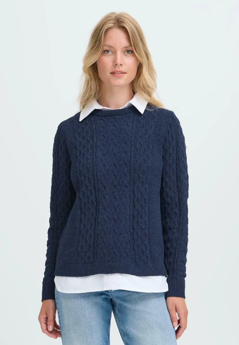 FRSANVI - Strickpullover - navy blazer