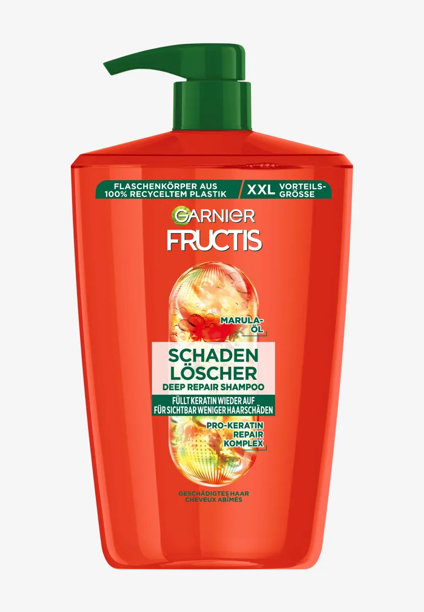 FRUCTIS DAMAGE ERASER DEEP REPAIR SHAMPOO 1 LITRE JUMBO - Shampoo - transparent