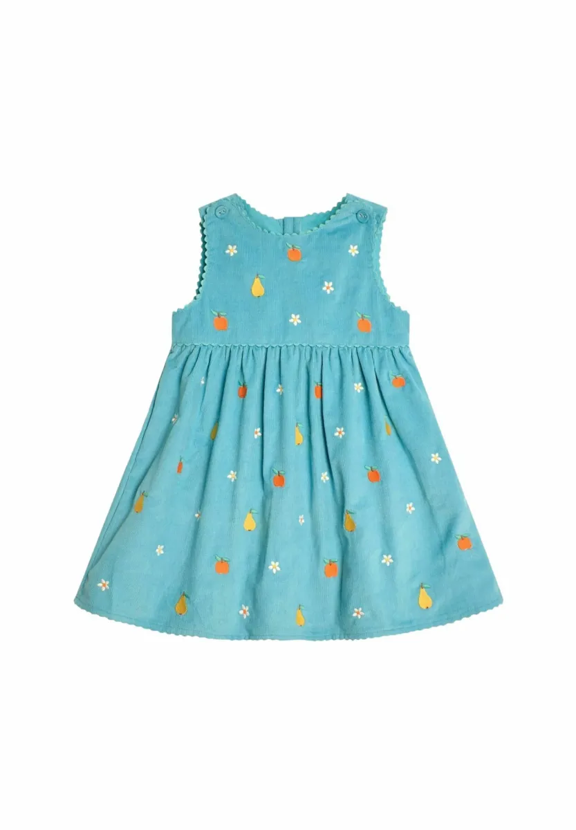 FRUIT FLORAL EMBROIDERED - REGULAR FIT - Freizeitkleid - duck egg