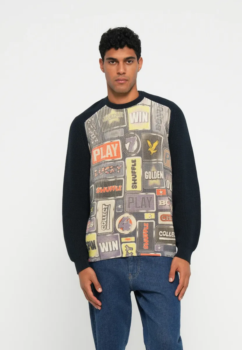 FRUIT MACHINE GRAPHIC CREW NECK  - Strickpullover - dark navy