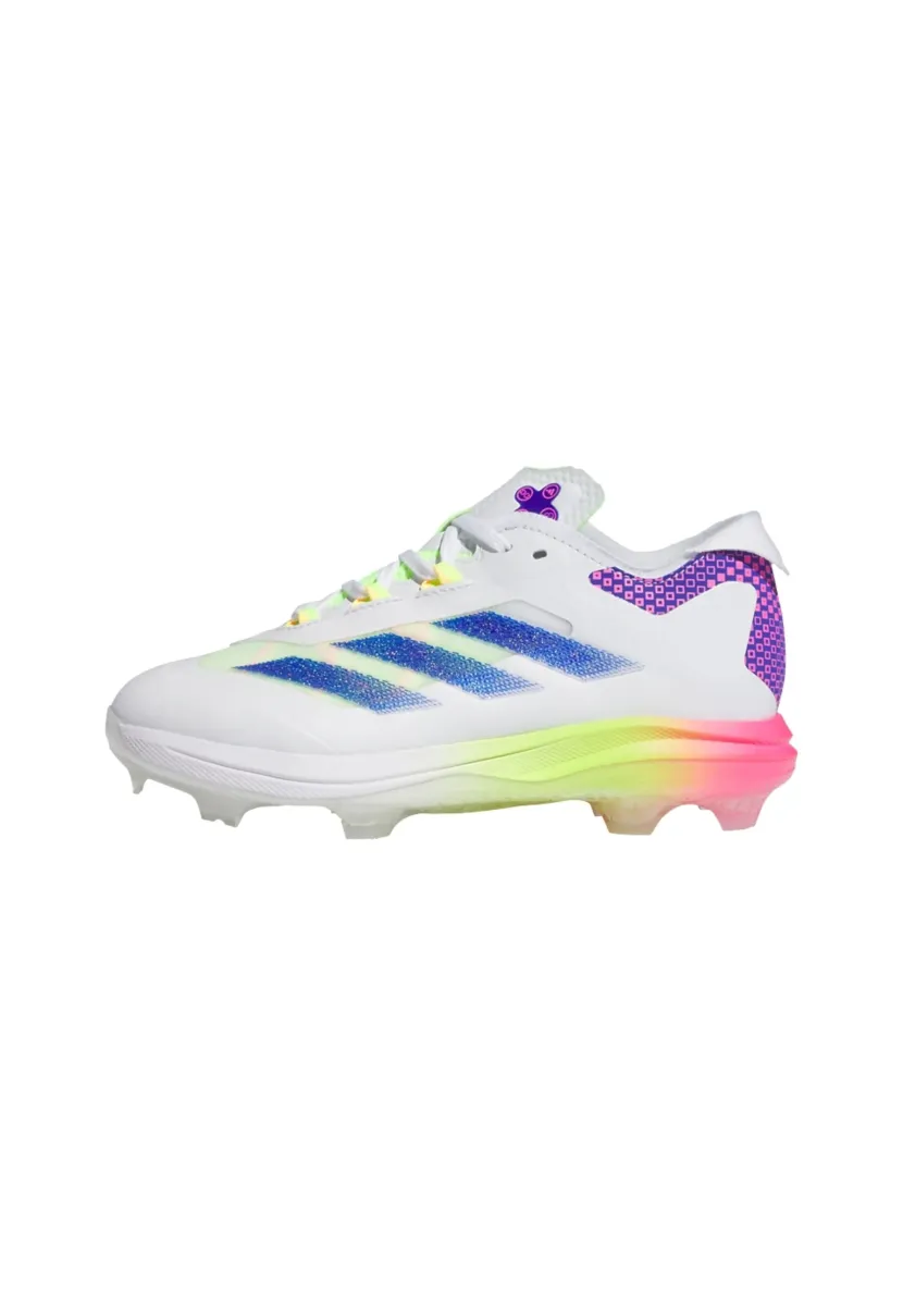 Fußballschuhe für festen Untergrund - cloud white   lucid blue   lucid pink