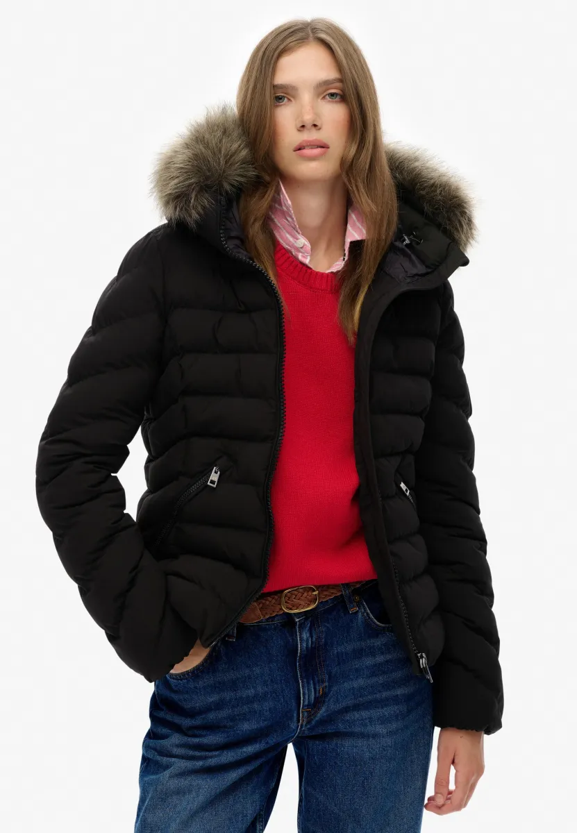 FUJI HOOD PADDED - Winterjacke - black