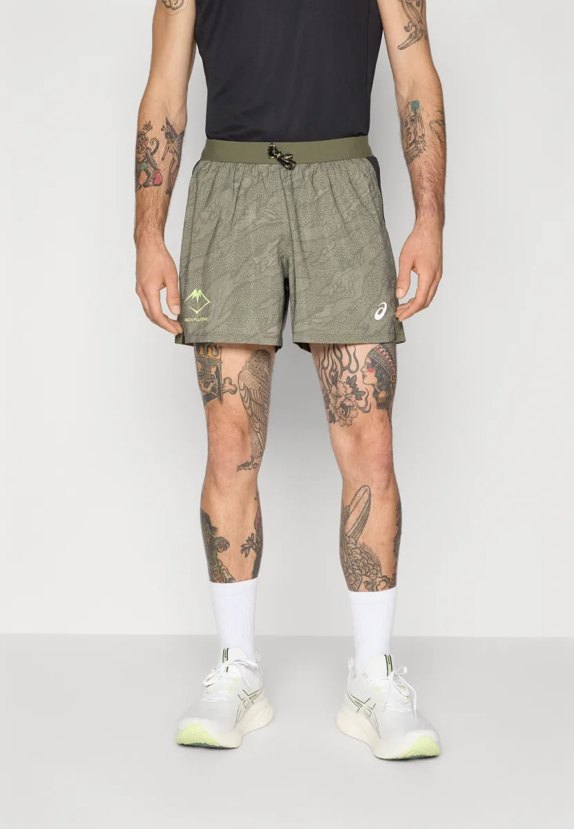 FUJITRAIL ALL OVER PRINT SHORT MEN - Outdoor Shorts - mantle green