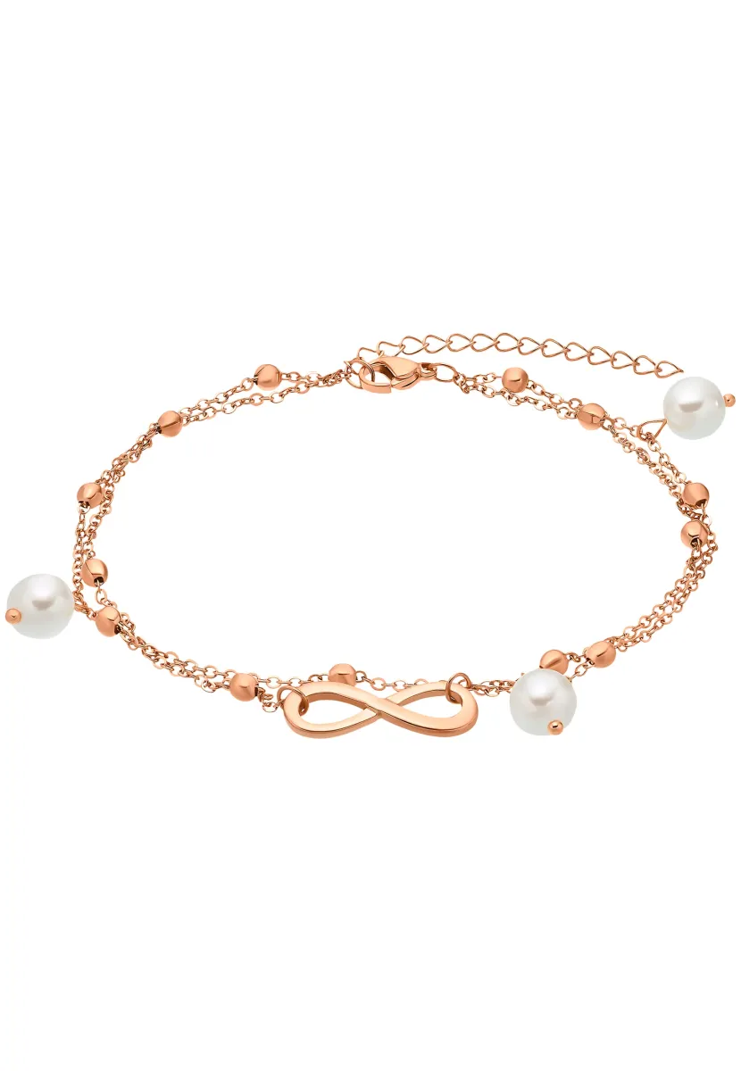 Fußkettchen - rose goldfarbend