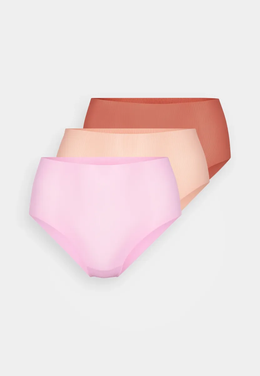 FULL BRIEF 3 PACK - Slip - pink/beige/red
