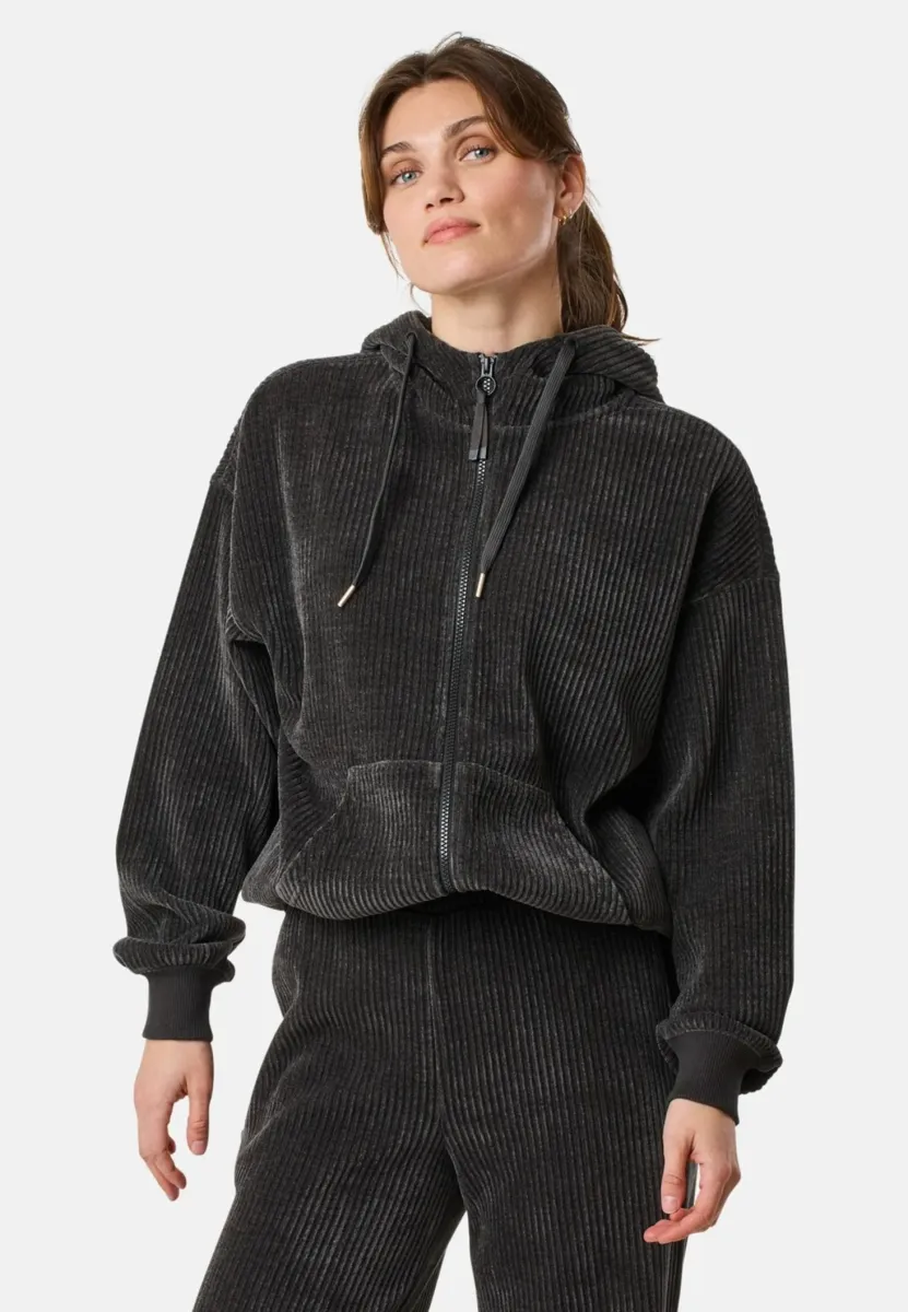 FULL ZIP HOODIE - Sweatjacke - charcoal