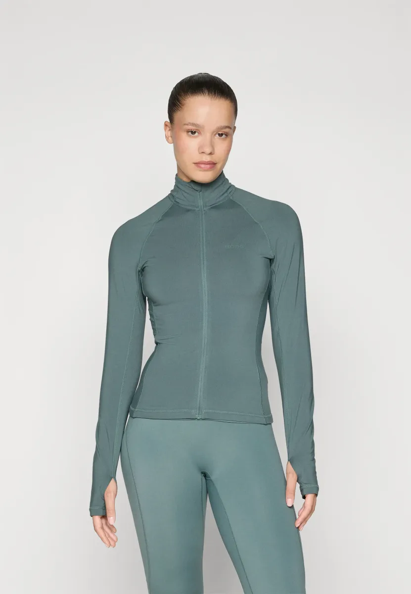 FULL ZIP MIDLAYER - Sweatjacke - balsam green