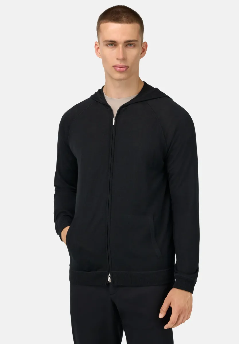 FULL ZIP - Strickjacke - black