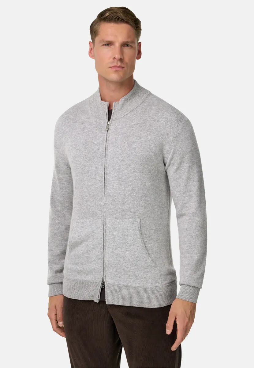 FULL-ZIP - Strickjacke - grey