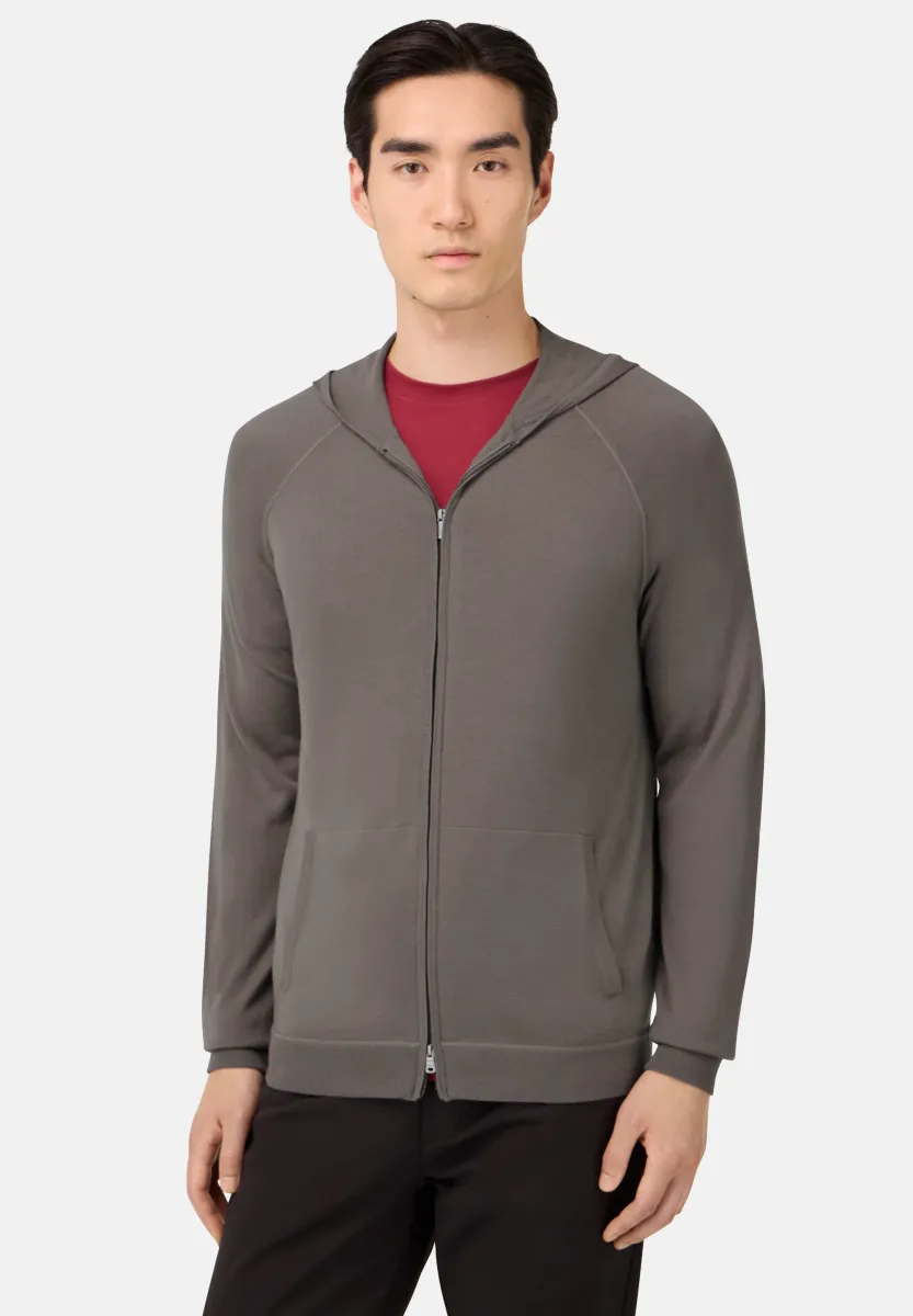 FULL ZIP - Strickjacke - taupe