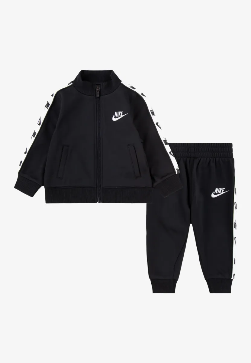 FULL ZIP WITH LOGO TAP UNISEX SET - Trainingsjacke - black