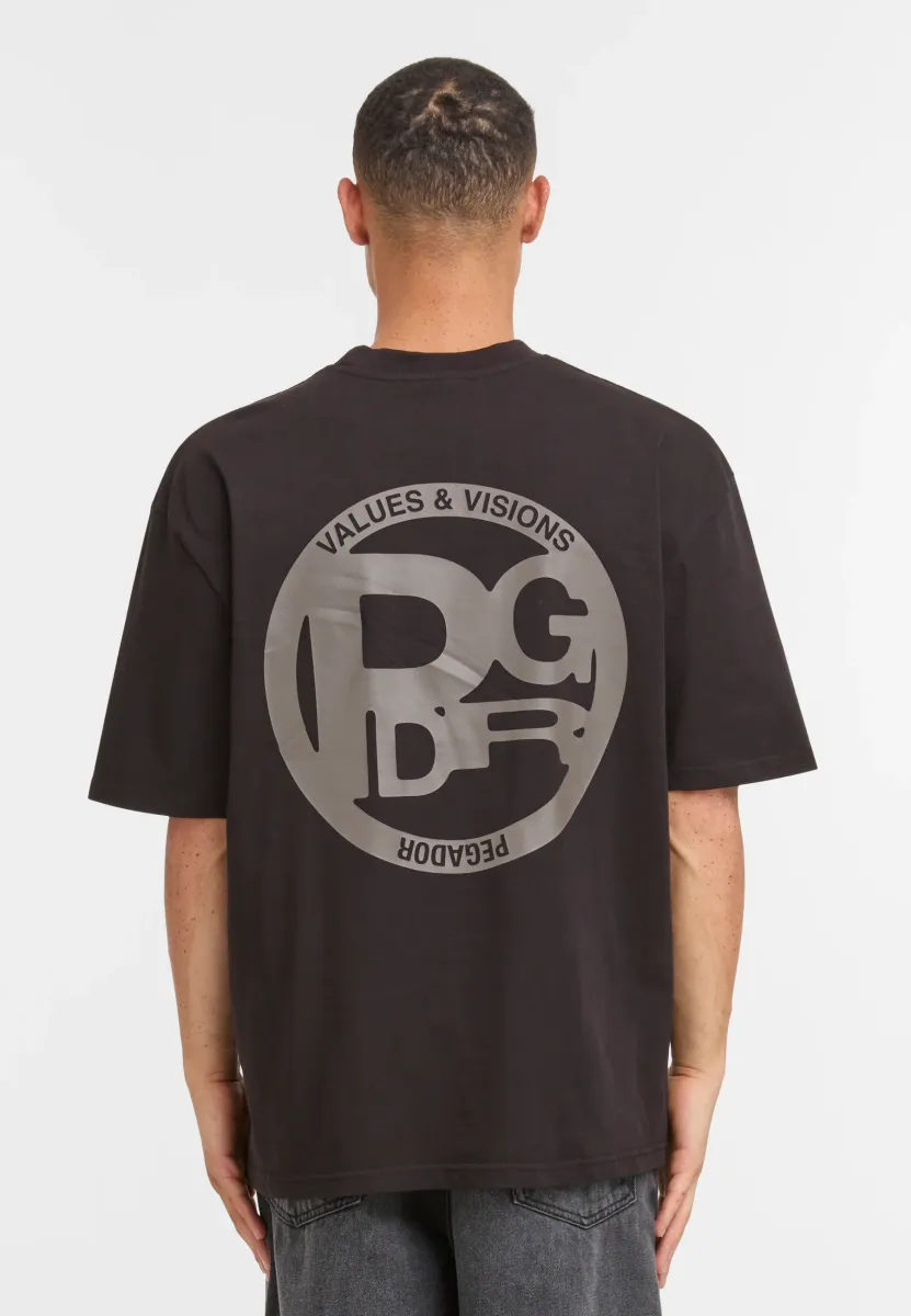 FULLAM OVERSIZED  - T-Shirt print - washed black