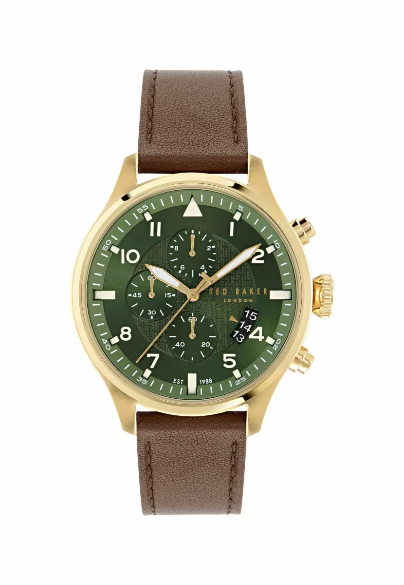FULMAAR - Chronograph - brow and green