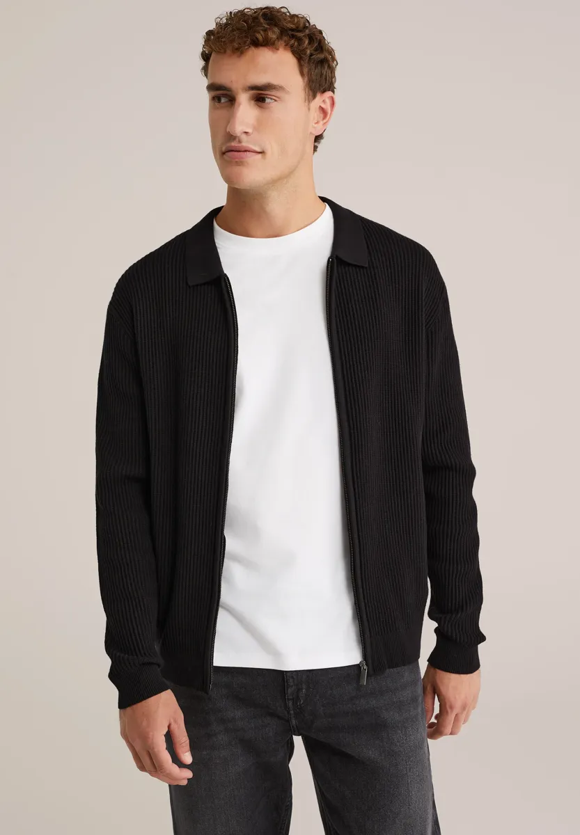 FUNDAMENTALS - Strickjacke - black