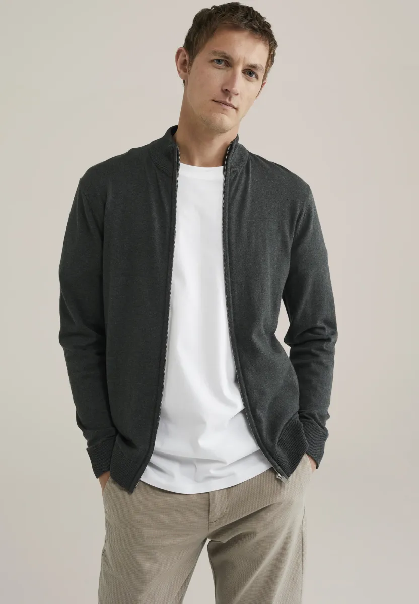 FUNDAMENTALS - Strickjacke - greyish green