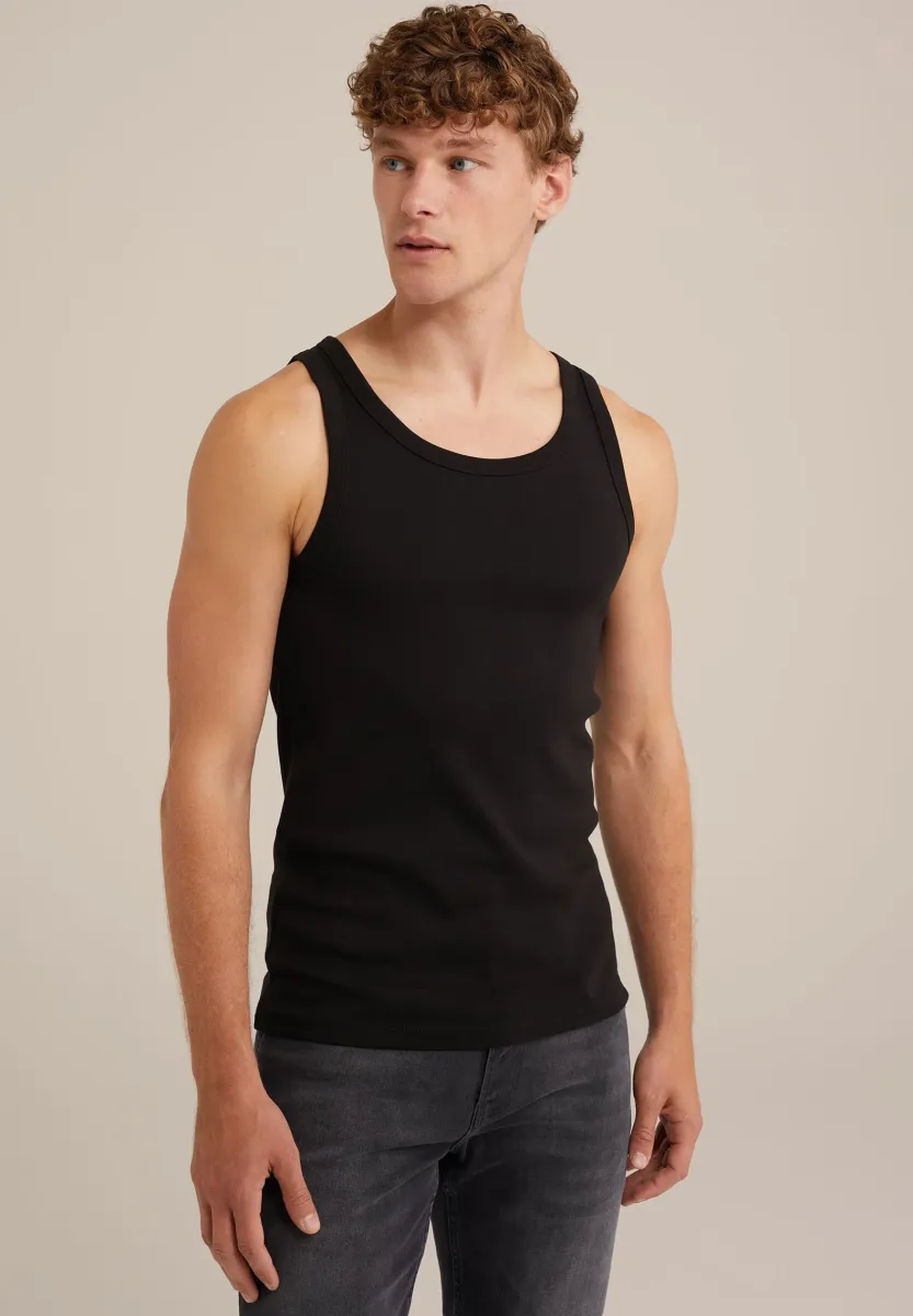 FUNDAMENTALS - Unterhemd/-shirt - black