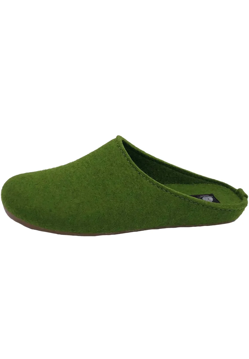 FUNDUS - Pantolette flach - grasgrün