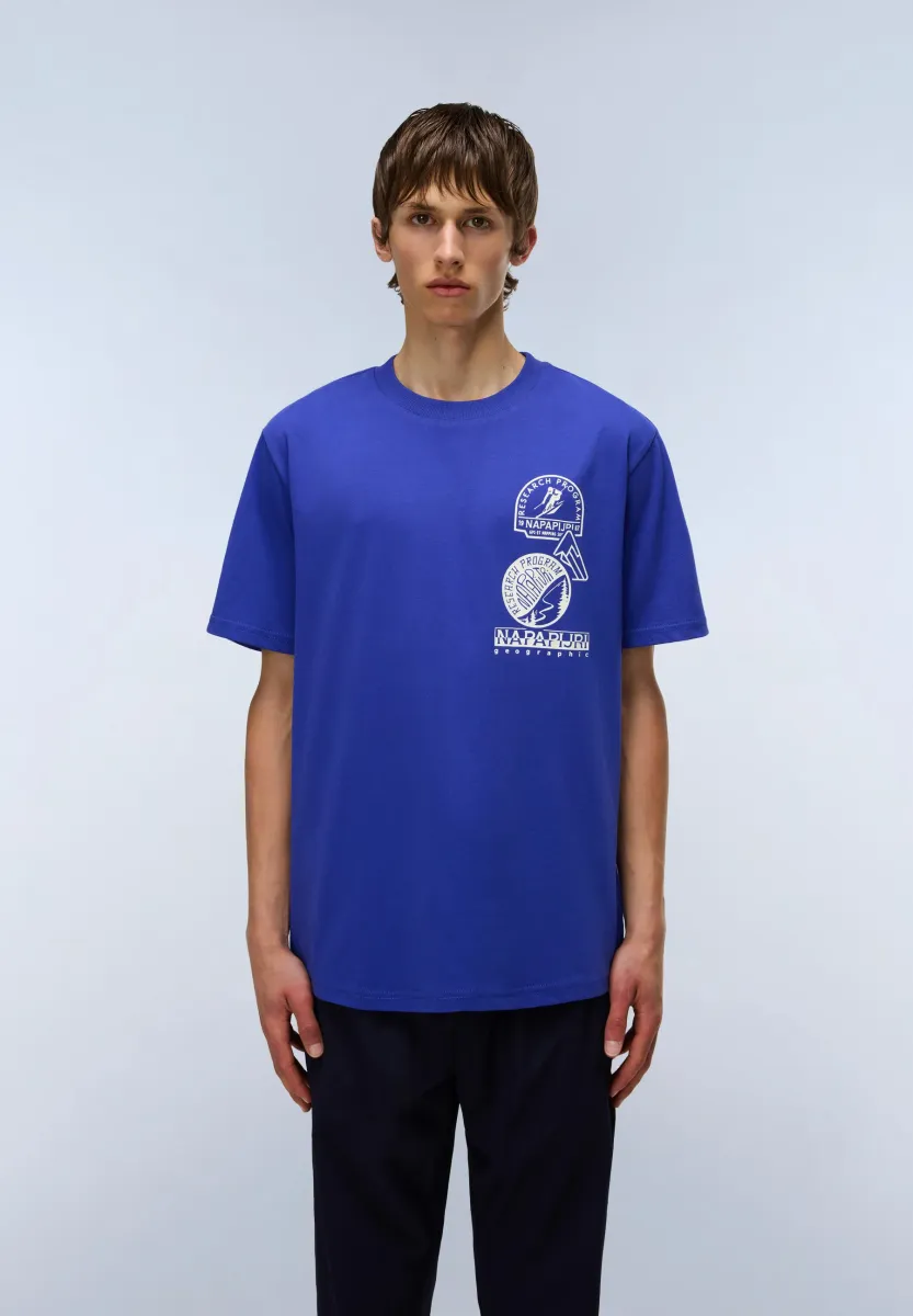 FUNES - T-Shirt print - royal blue