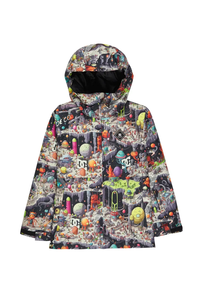 FUNKTIONELLE MIT KAPUZE - Snowboardjacke - kta outer world black