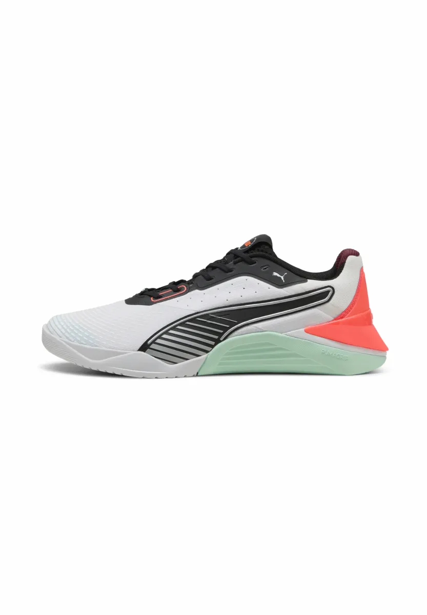 FUSE 4.0 UNISEX - Trainingsschuh - puma white/mint melt/glowing red/puma black/ruby shimmer