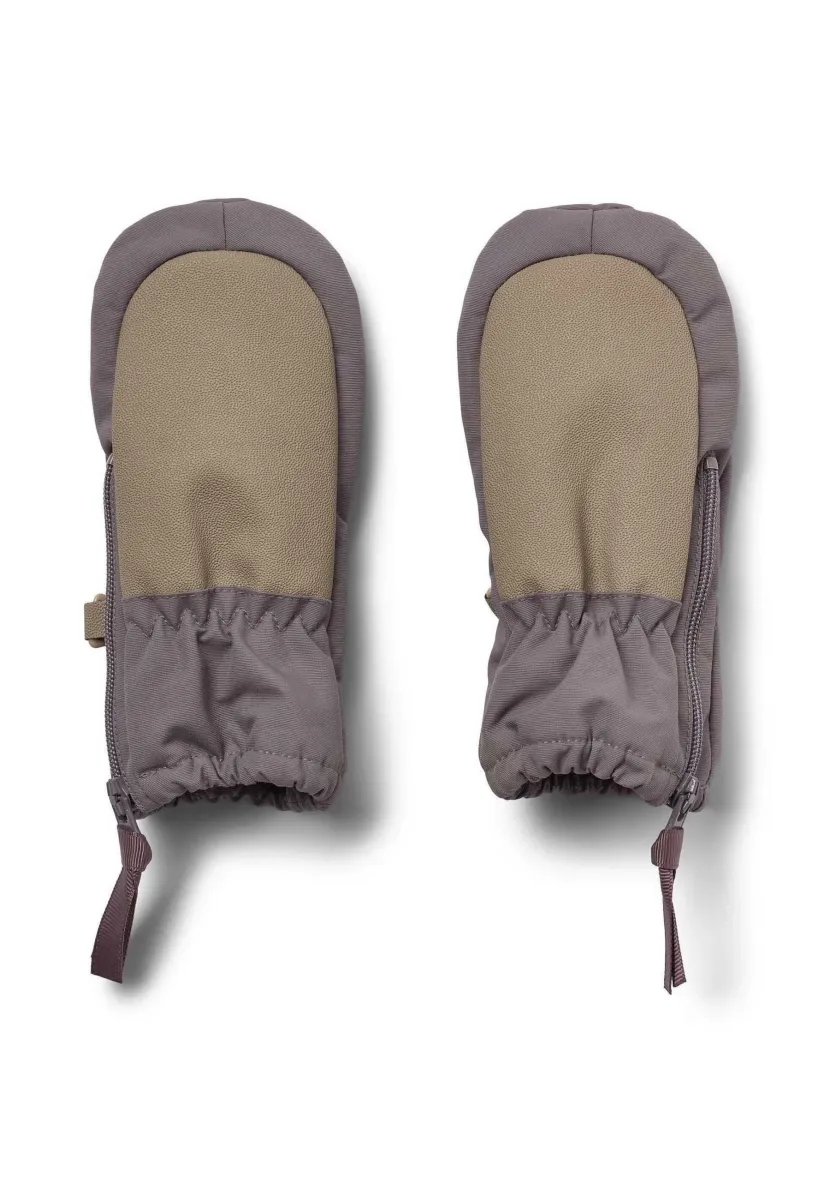 Fäustling - purple stone