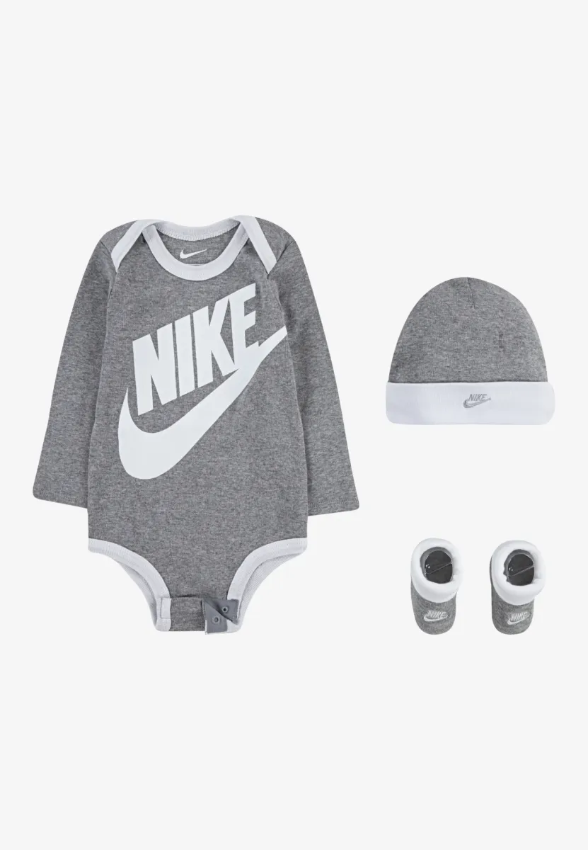 FUTURA LOGO BABY SET - Body - dark grey heather