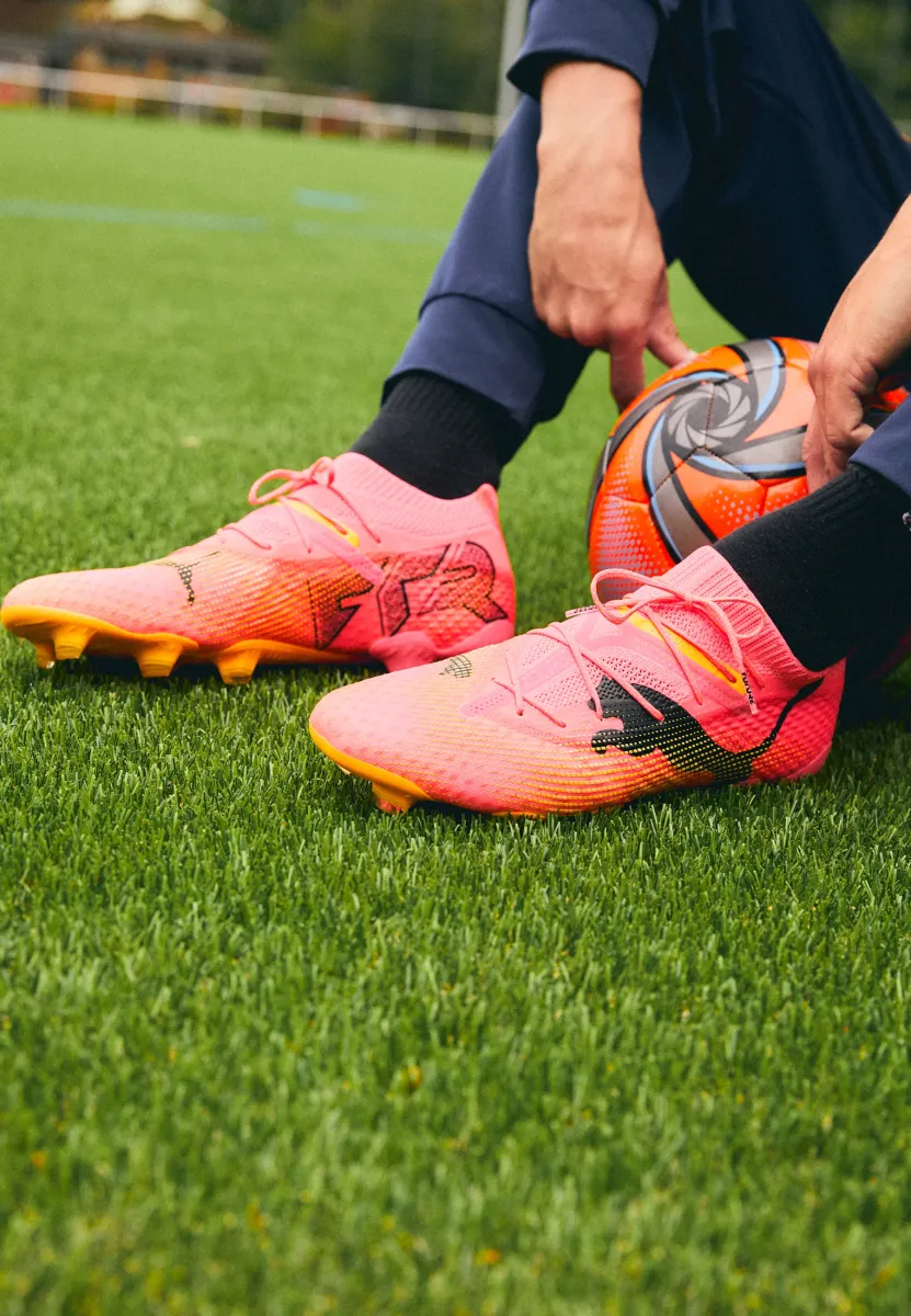 FUTURE 7 ULTIMATE FG/AG - Fußballschuhe Kunstrasen - sunset glow/black/sun stream