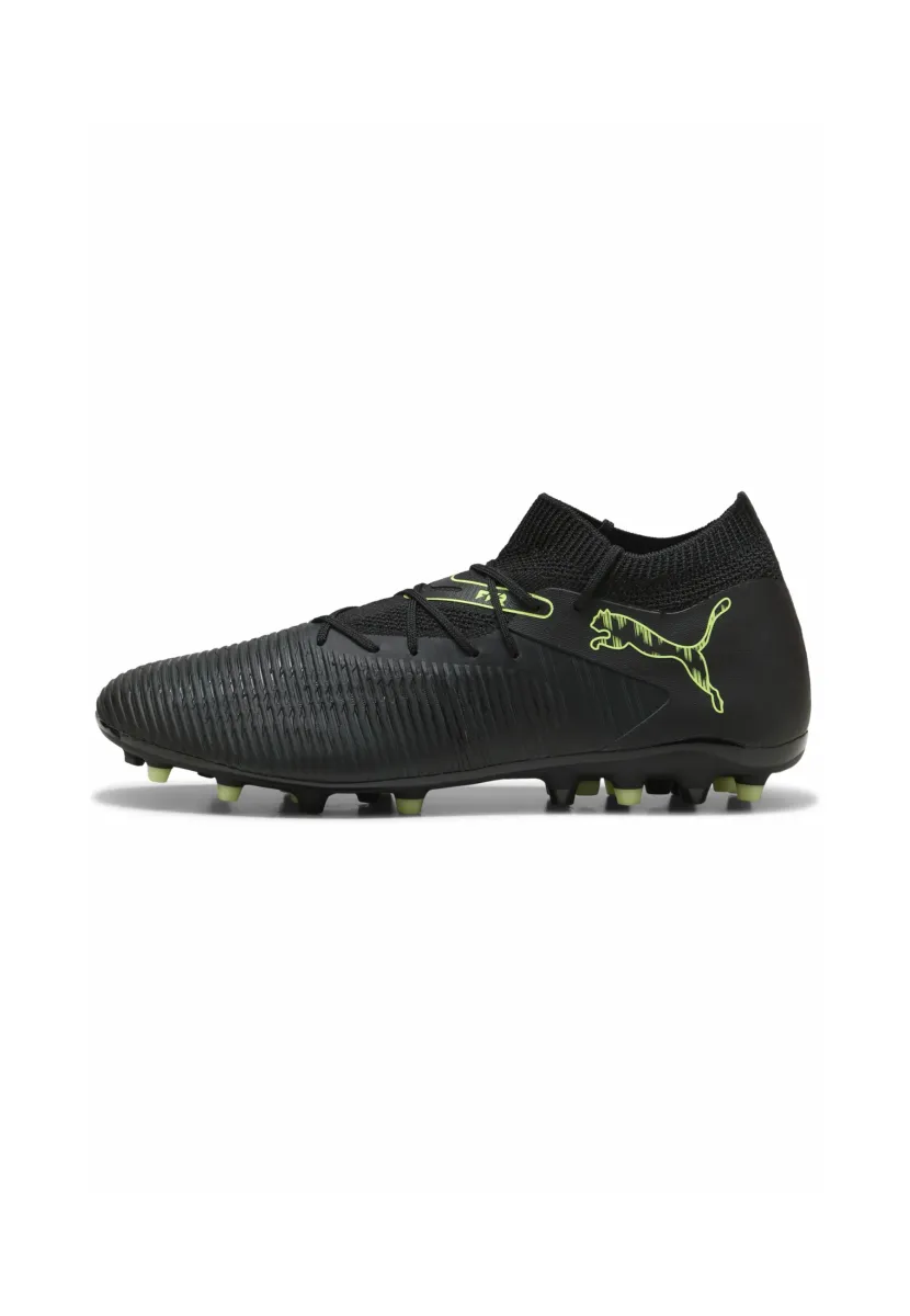 FUTURE 8 MATCH MG - Fußballschuhe für festen Untergrund - black fizzy light green terrain