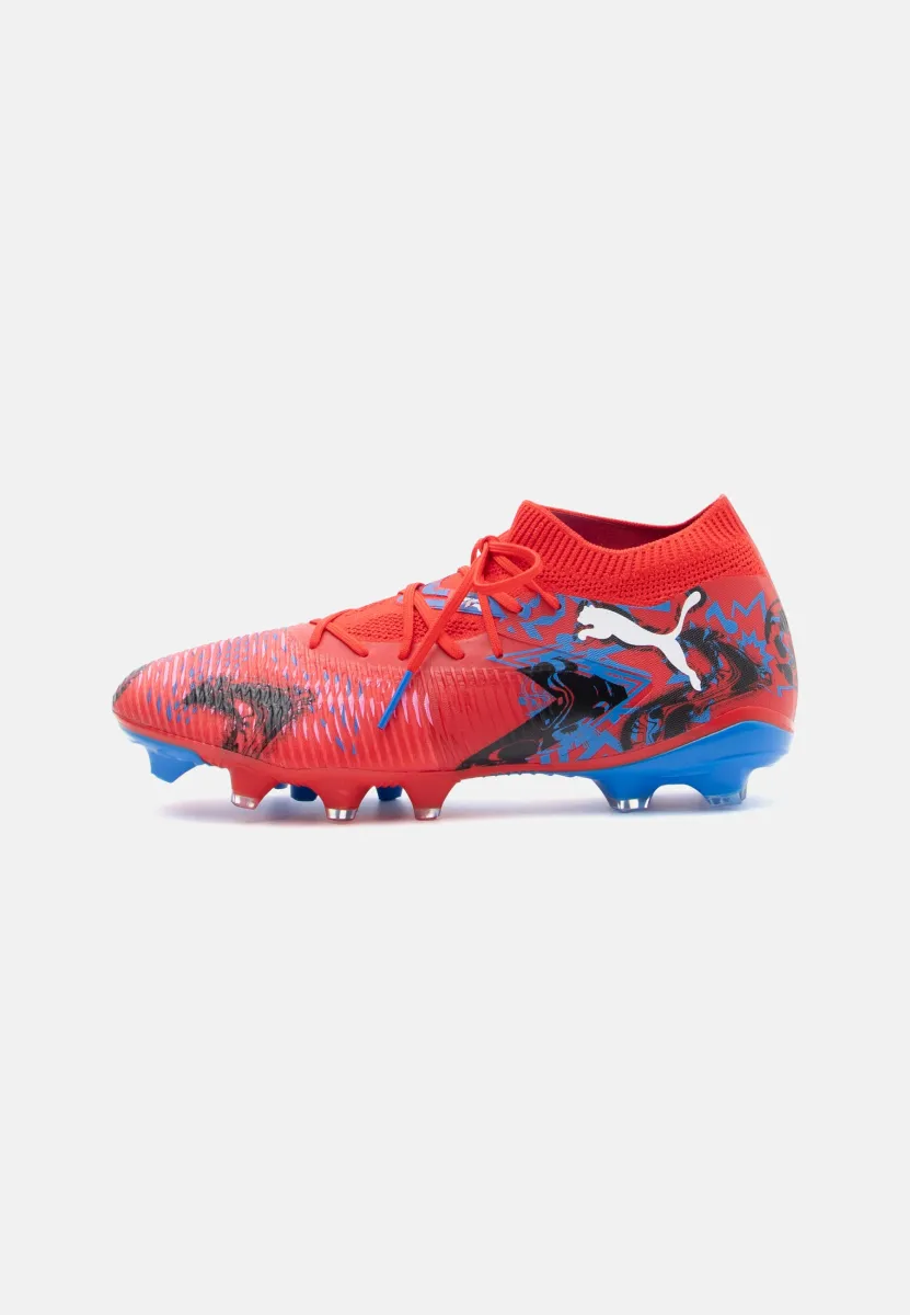FUTURE 8 MATCH PLAYMAKERS FG/AG - Fußballschuhe Kunstrasen - red/black/ultra blue/pink