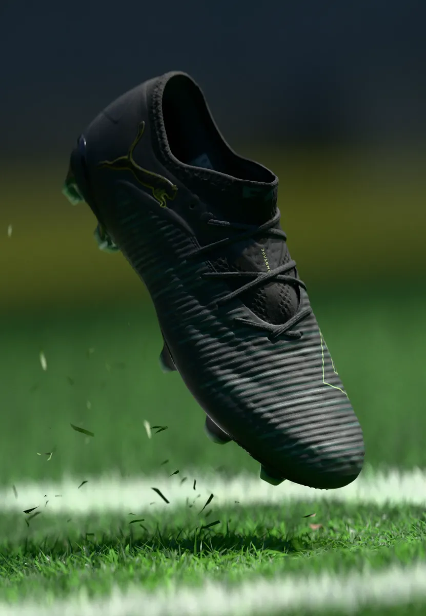 FUTURE 8 ULTIMATE LOW - Fußballschuhe für festen Untergrund - black/fizzy light/green terrain