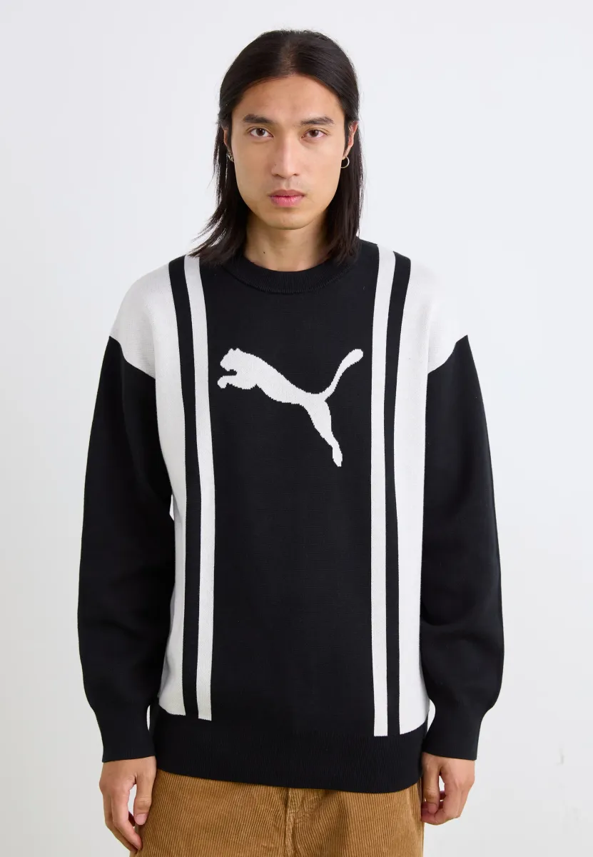 FUTURE ARCHIVE RELAXED - Strickpullover - black/white