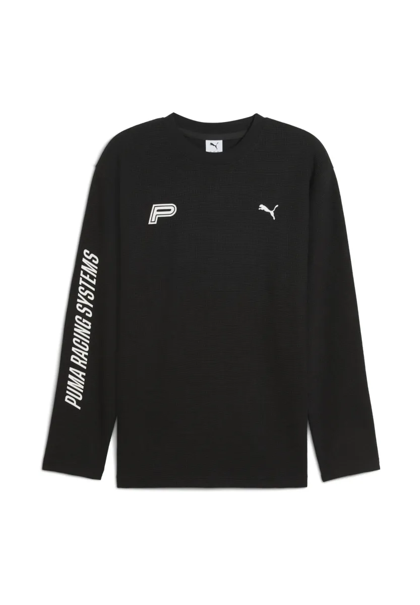 FUTURE ARCHIVE WAFFLE - Langarmshirt - puma black