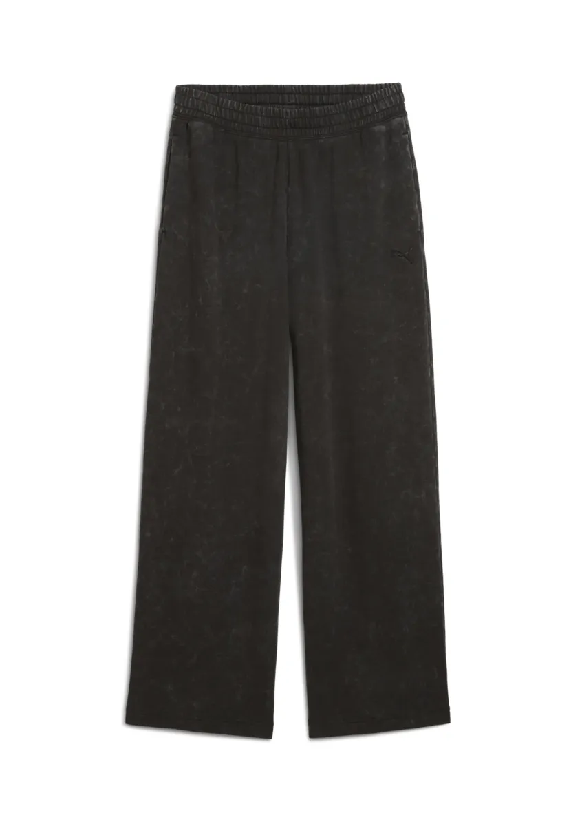 FUTURE ARCHIVE WIDE WASHED - Stoffhose - black