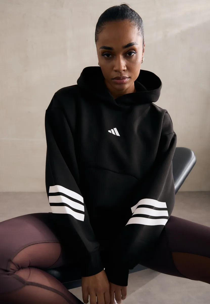 FUTURE ICON 3-STRIPES - Kapuzenpullover - black