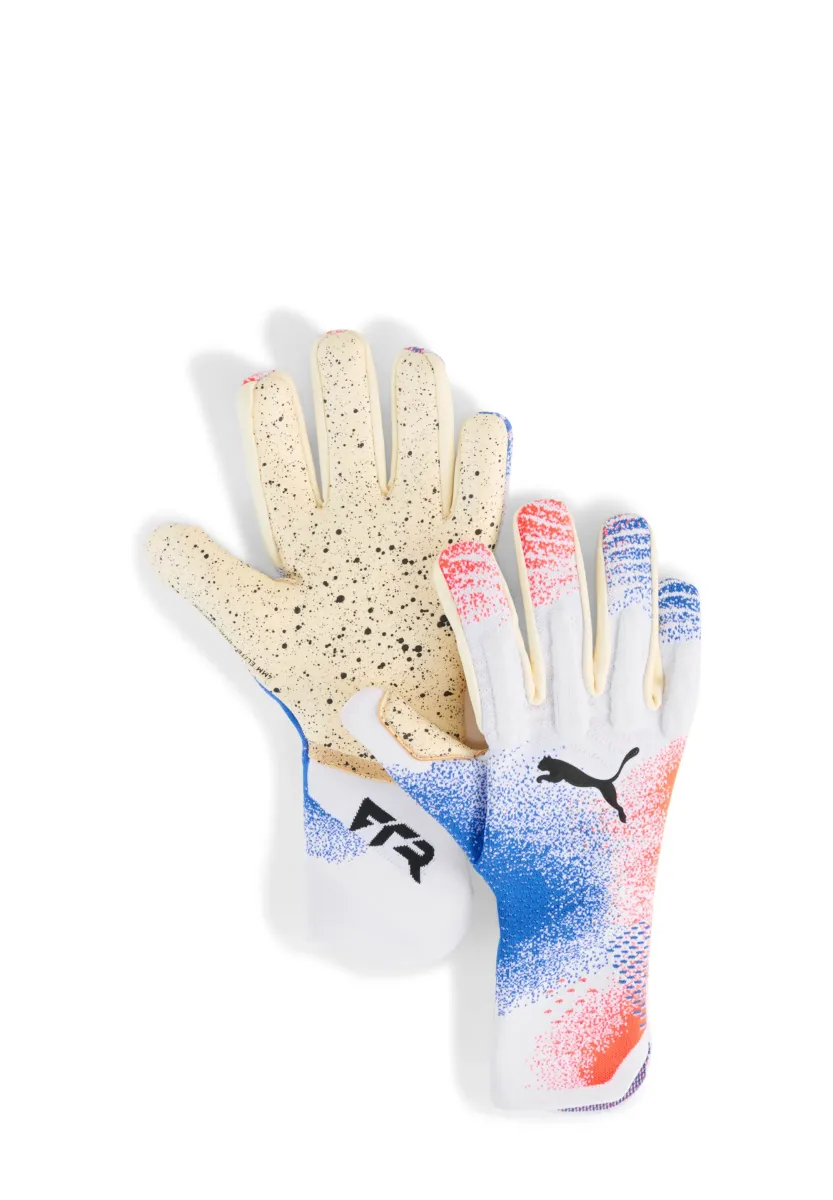 FUTURE ULTIMATE UNISEX - Torwarthandschuh - white/glowing red/ultra blue