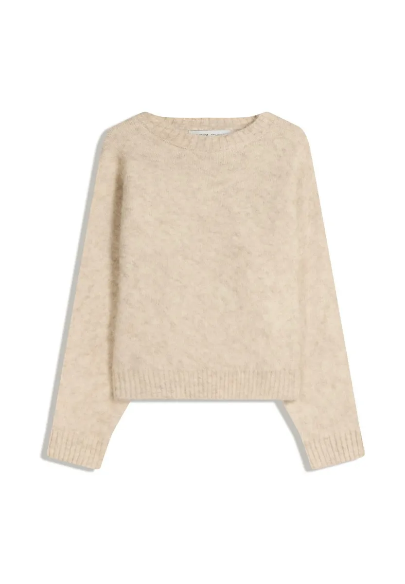 FUZZY - Strickpullover - beige