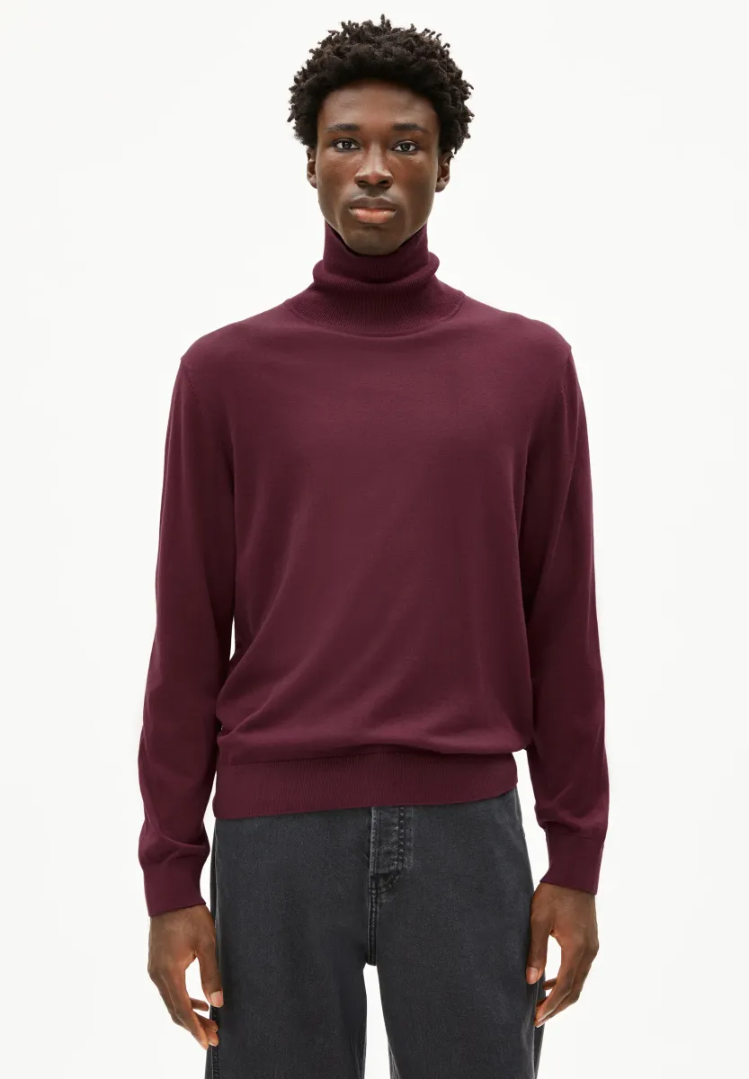 GAARDO - Strickpullover - dark cranberry